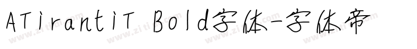 ATirantiT Bold字体字体转换